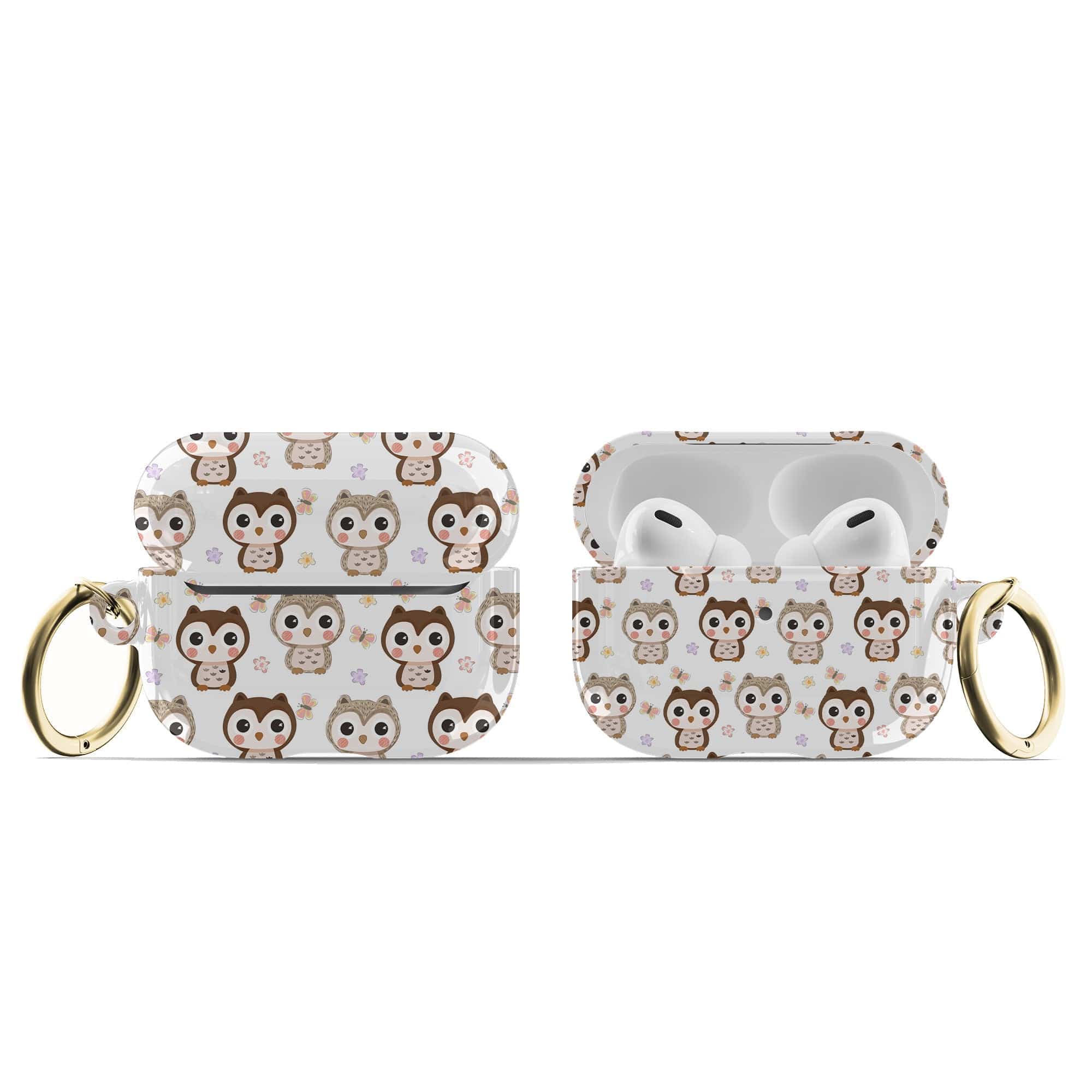 Owlet Bliss | Baby Owl Apple AirPods Case for AirPods 3 & AirPods Pro 1&2 Gold