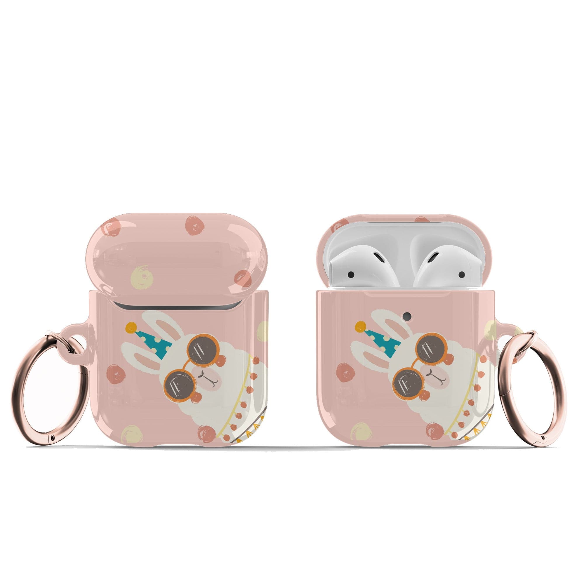 Party Starter | Alpaca Apple AirPods Case for AirPods 1&2 Rose Gold