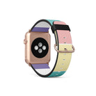 Pastel Stacks | Rectangle Shapes Apple Watch Band for 38/40/41 mm Watch in Rose Gold