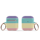 Pastel Stacks | Rectangle Shapes Apple AirPods Case for AirPods 1&2 Rose Gold