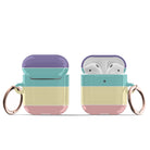 Pastel Stacks | Rectangle Shapes Apple AirPods Case for AirPods 1&2 Rose Gold