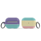 Pastel Stacks | Rectangle Shapes Apple AirPods Case for AirPods 3 & AirPods Pro 1&2 Black