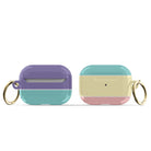 Pastel Stacks | Rectangle Shapes Apple AirPods Case for AirPods 3 & AirPods Pro 1&2 Gold