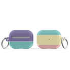 Pastel Stacks | Rectangle Shapes Apple AirPods Case for AirPods 3 & AirPods Pro 1&2 Silver