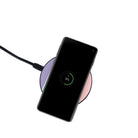 Pastel Stacks | Rectangle Shapes Wireless Charging Pad in Black