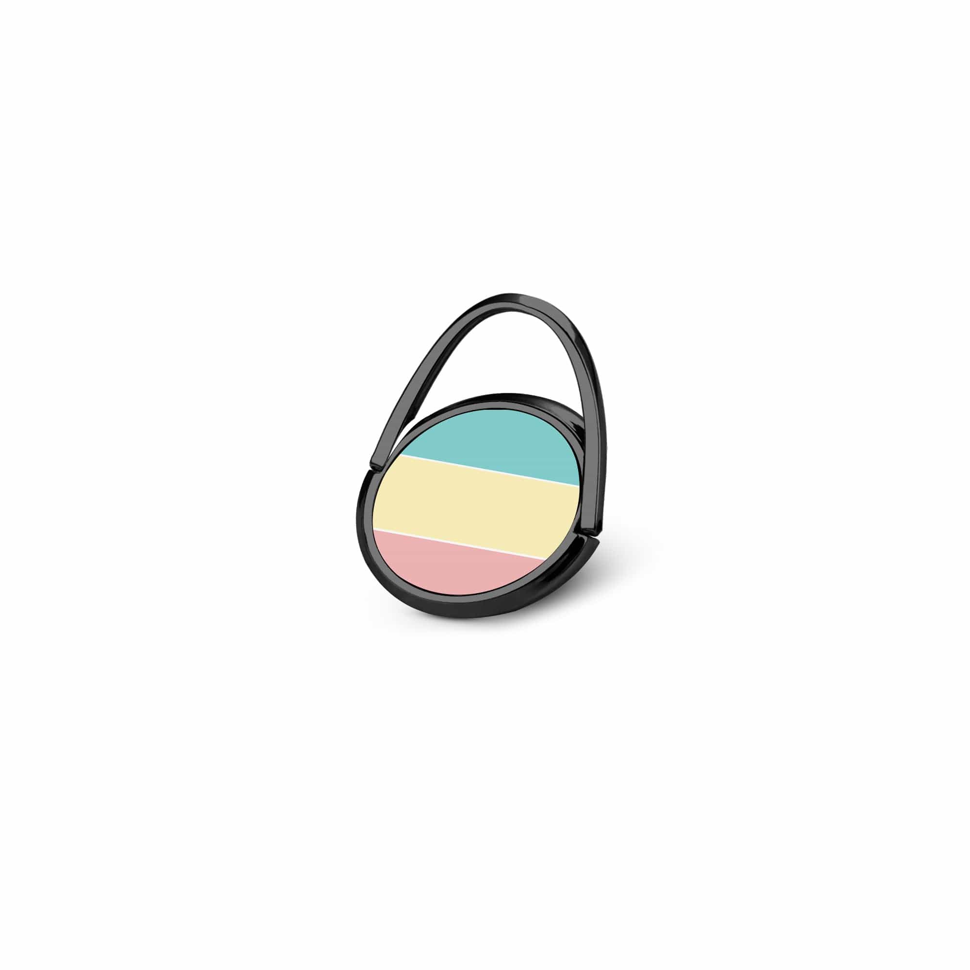 Pastel Stacks | Rectangle Shapes Ring Holder in Black