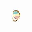 Pastel Stacks | Rectangle Shapes Ring Holder in Gold