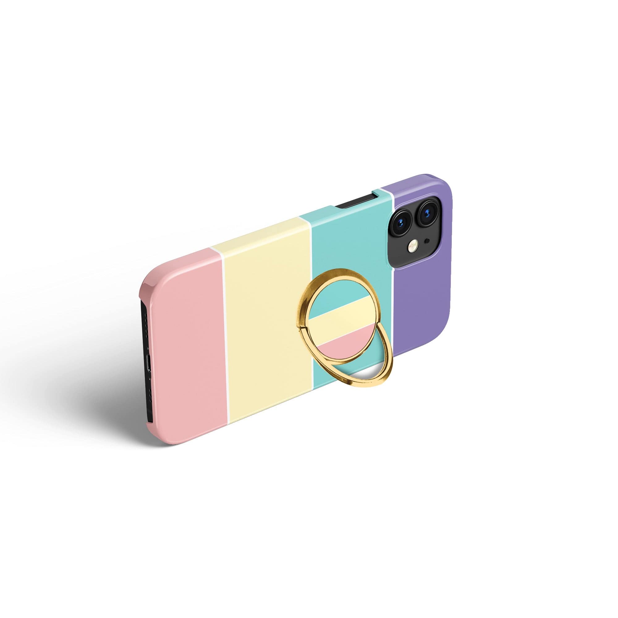 Pastel Stacks | Rectangle Shapes Ring Holder in Gold