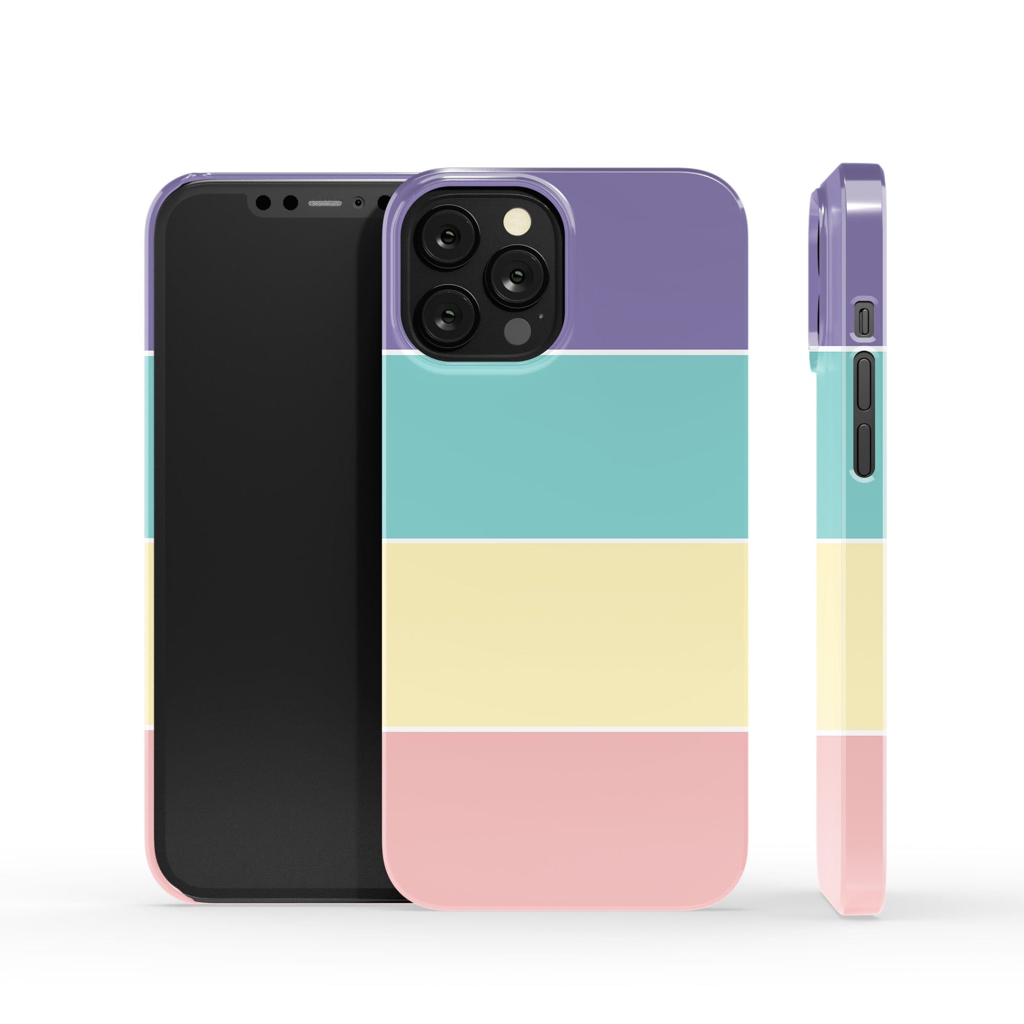 Pastel Stacks | Rectangle Shapes Case Slim for iPhone X/XS