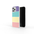 Pastel Stacks | Rectangle Shapes Precious Metals Case in Silver