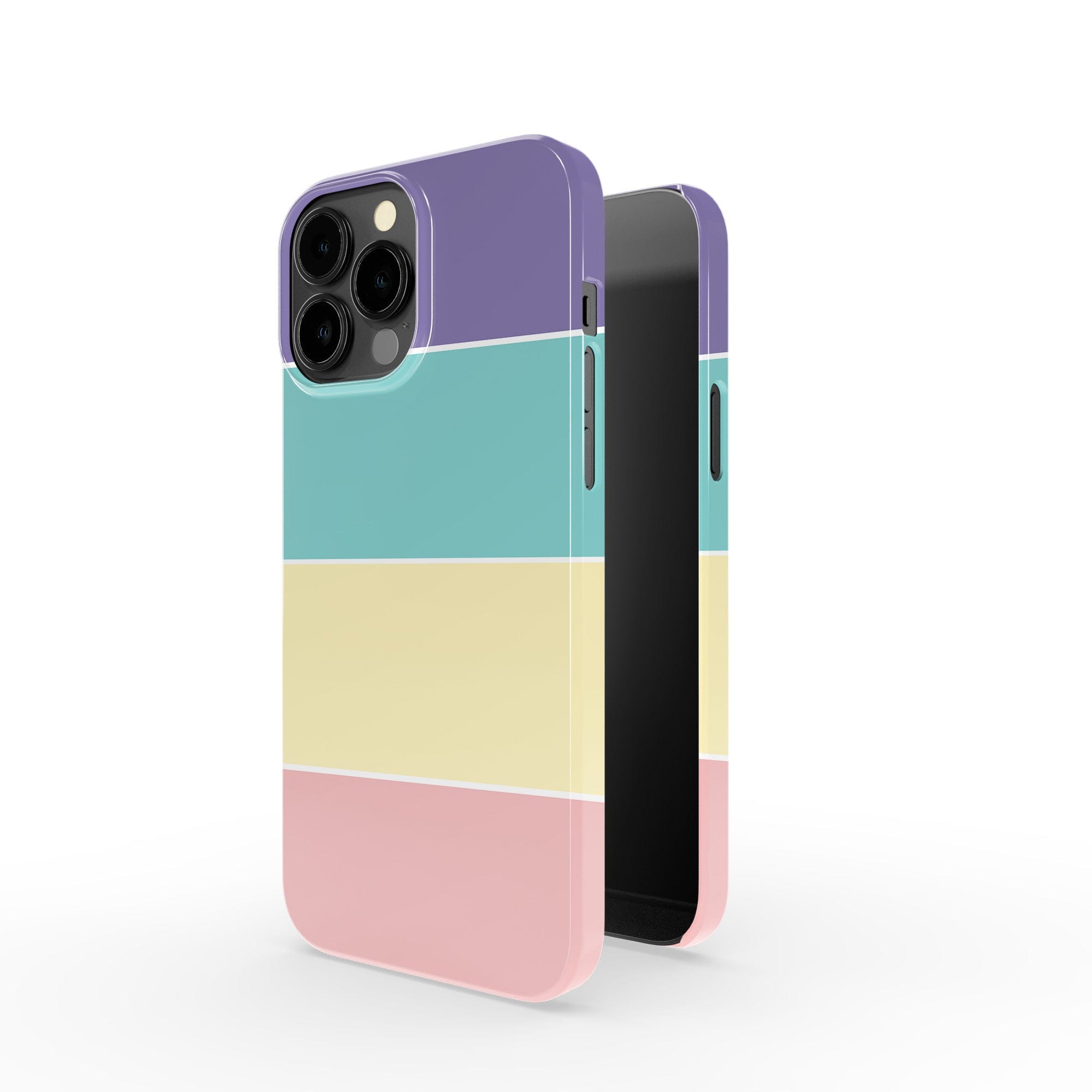 Pastel Stacks | Rectangle Shapes Case Slim for iPhone 13 Pro