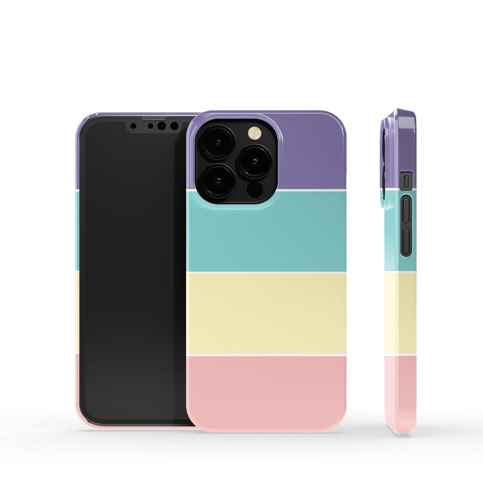 Pastel Stacks | Rectangle Shapes Case Tough for iPhone 13 Mini