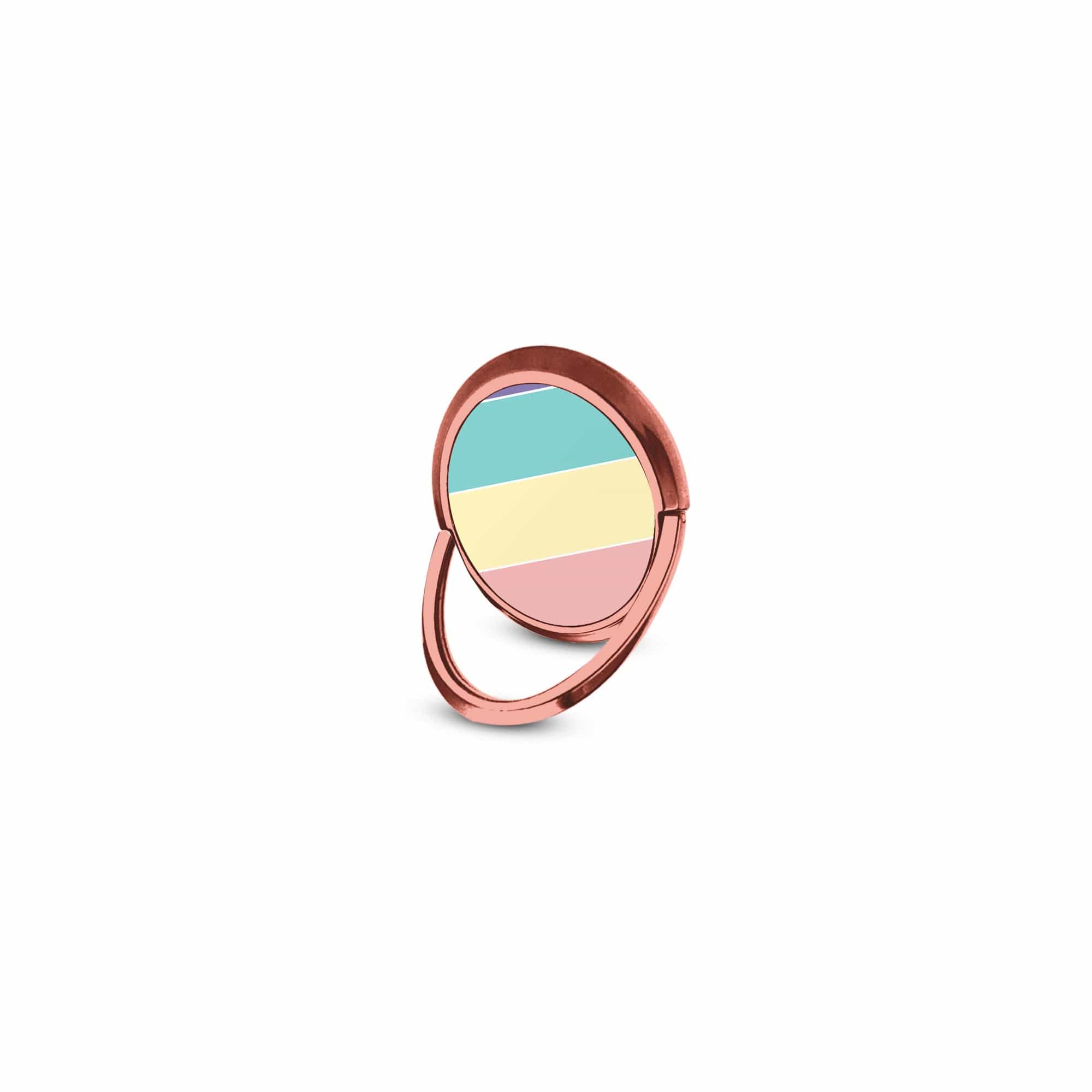 Pastel Stacks | Rectangle Shapes Ring Holder in Rose Gold