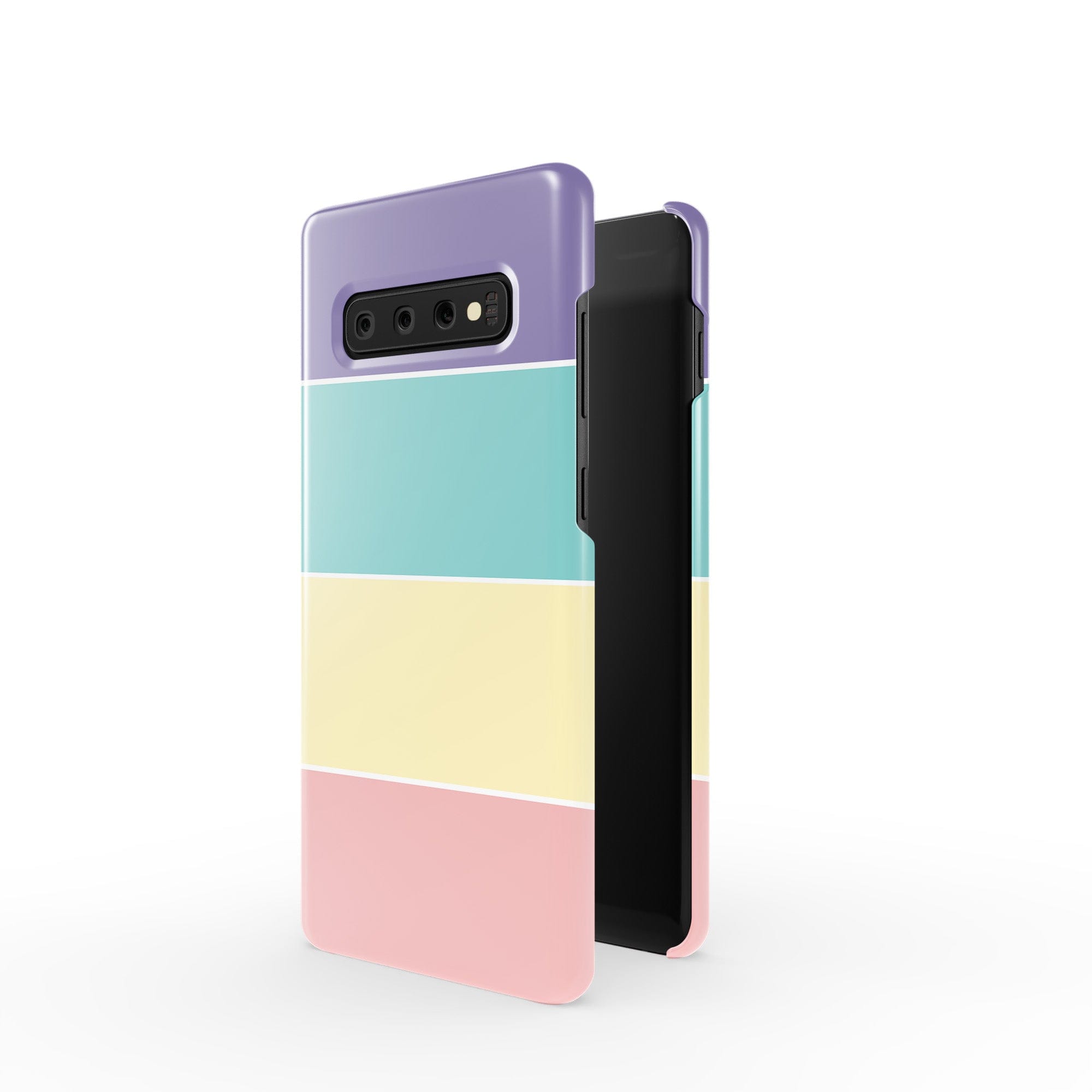 Pastel Stacks | Rectangle Shapes Samsung Case Slim for Galaxy S10 Plus 