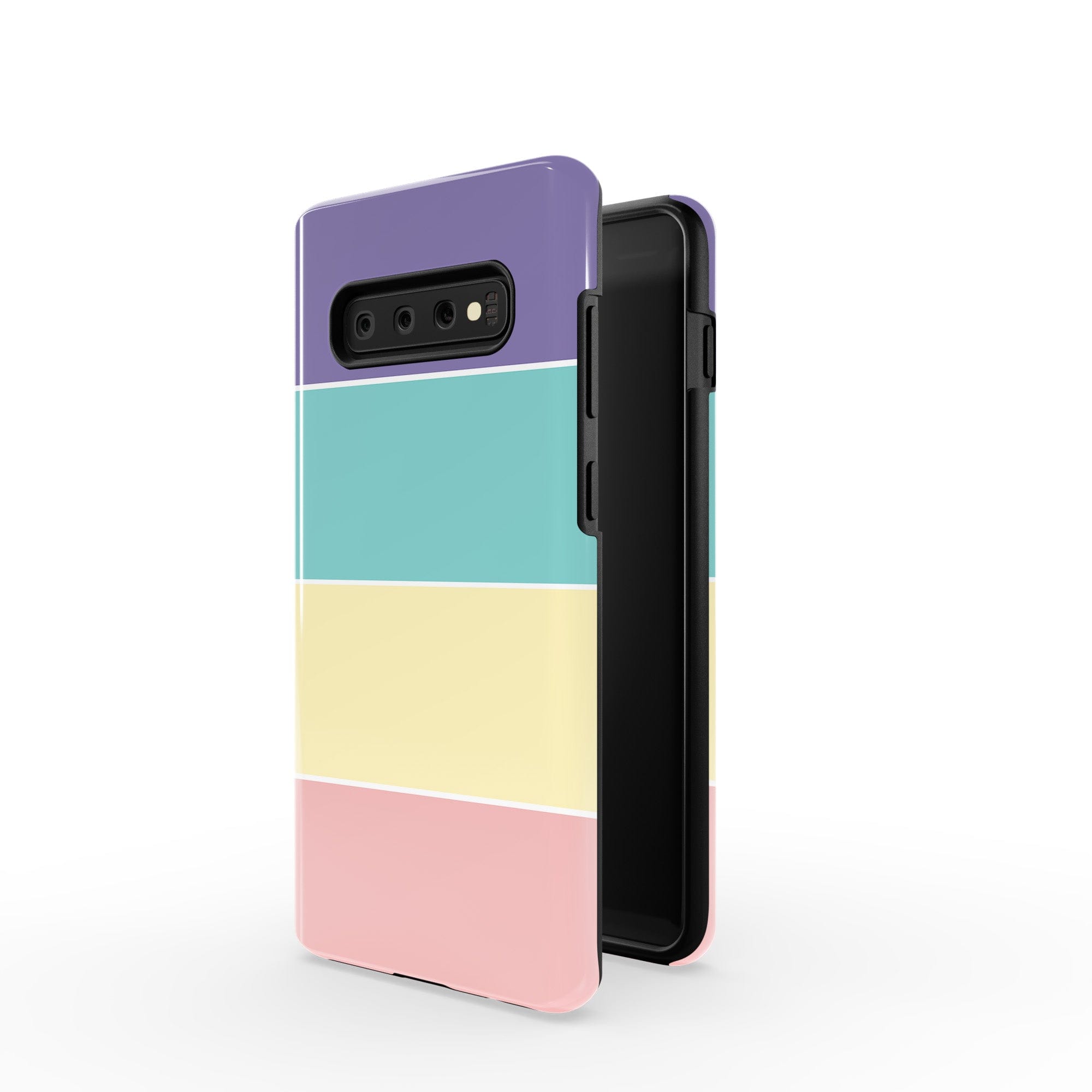 Pastel Stacks | Rectangle Shapes Samsung Case Tough for Galaxy S10 Plus 