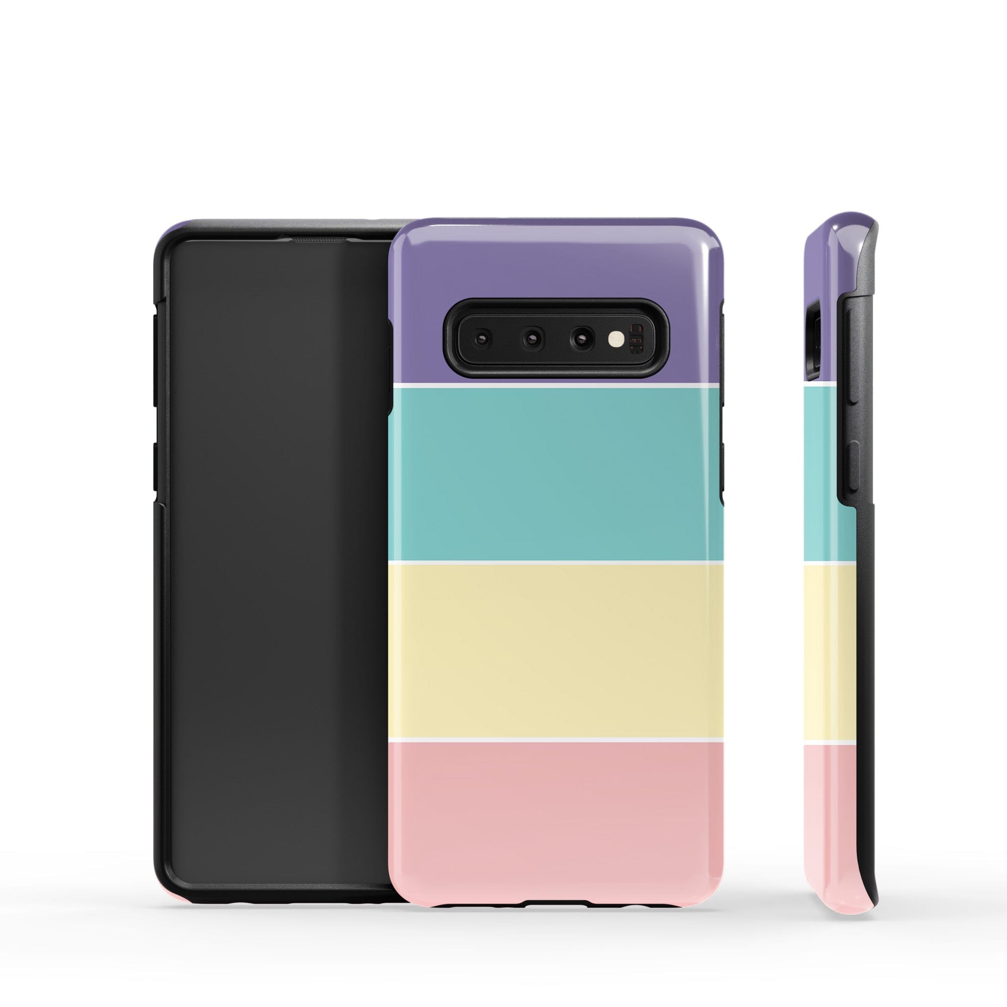 Pastel Stacks | Rectangle Shapes Samsung Case Tough for Galaxy S10 