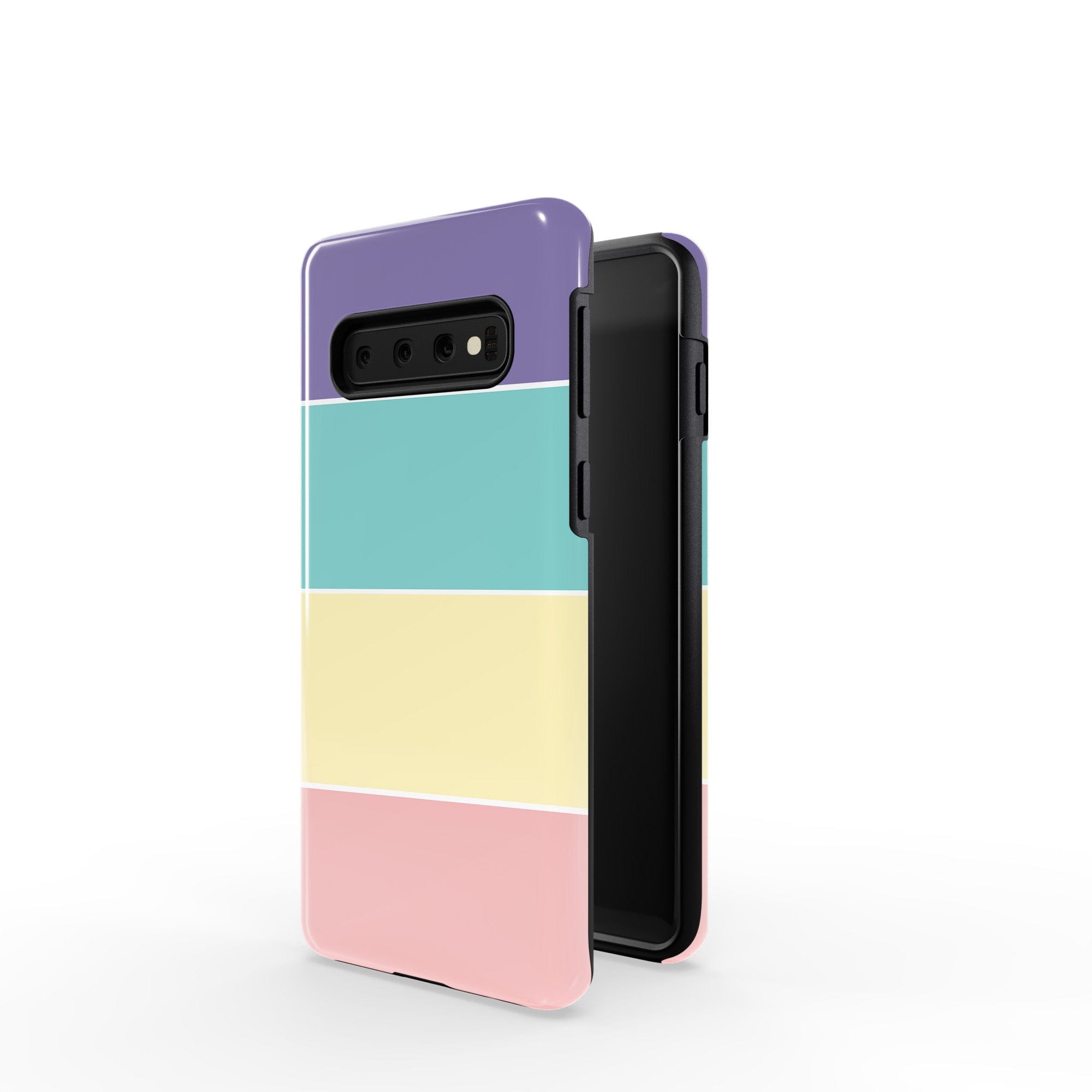 Pastel Stacks | Rectangle Shapes Samsung Case Tough for Galaxy S10 