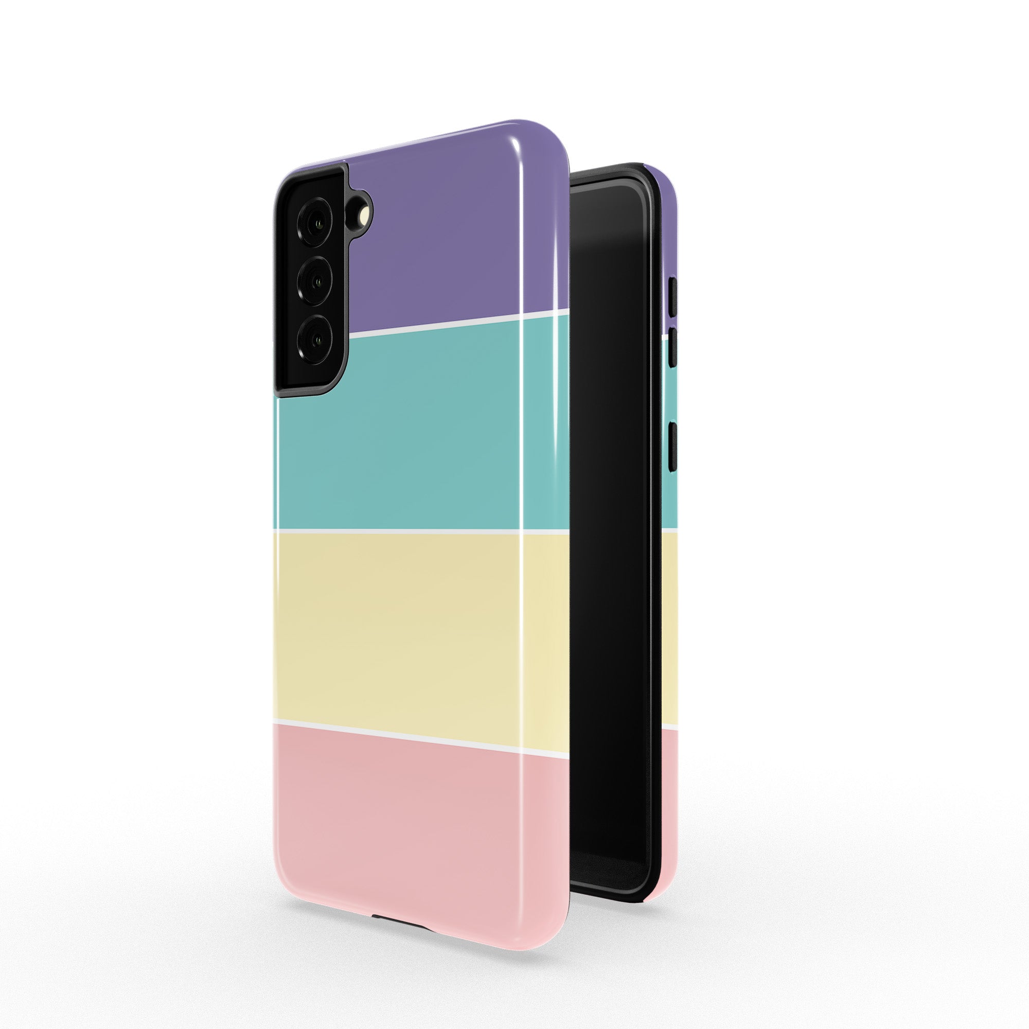 Pastel Stacks | Rectangle Shapes Samsung Case Tough for Galaxy S21 Plus