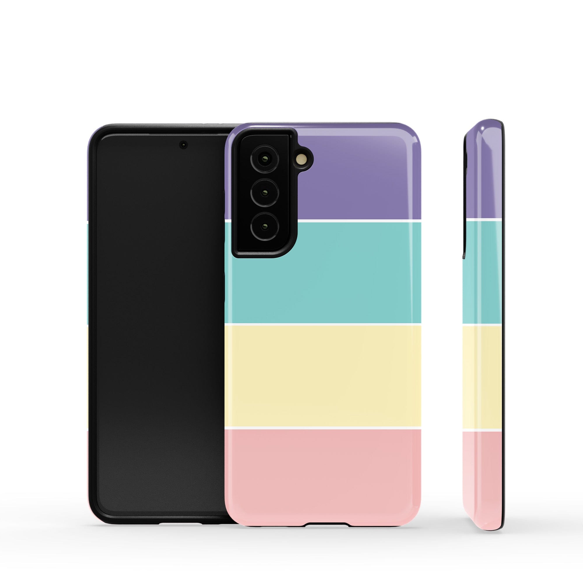 Pastel Stacks | Rectangle Shapes Samsung Case Tough for Galaxy S21 