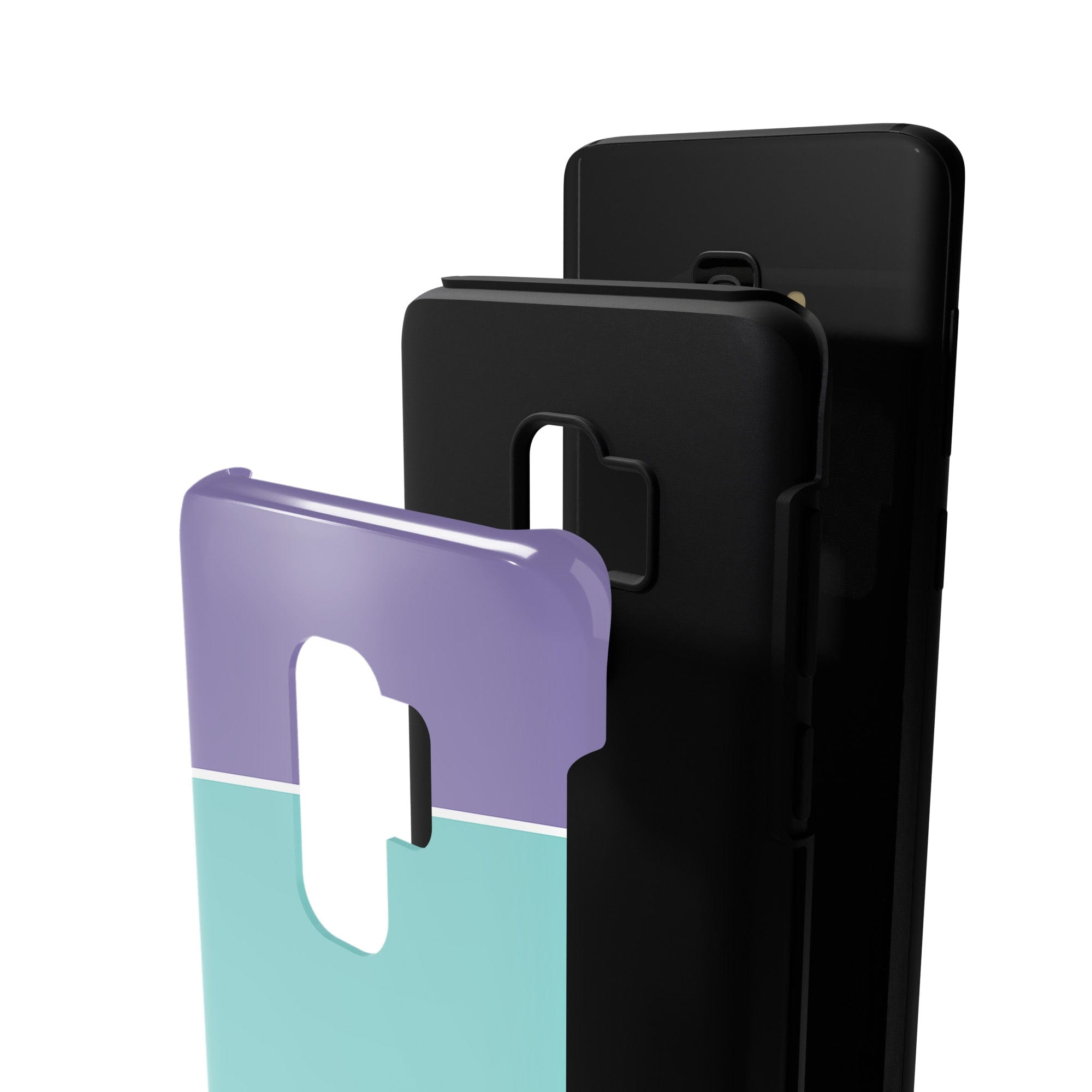 Pastel Stacks | Rectangle Shapes Samsung Case Tough for Galaxy S9 Plus 