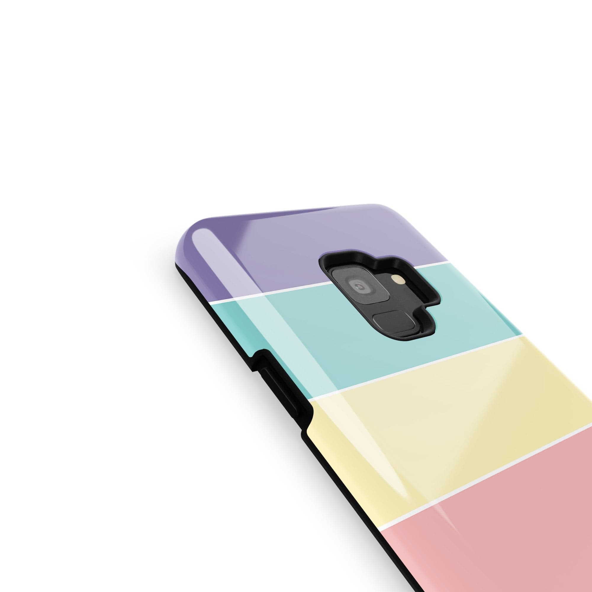 Pastel Stacks | Rectangle Shapes Samsung Case Tough for Galaxy S9 