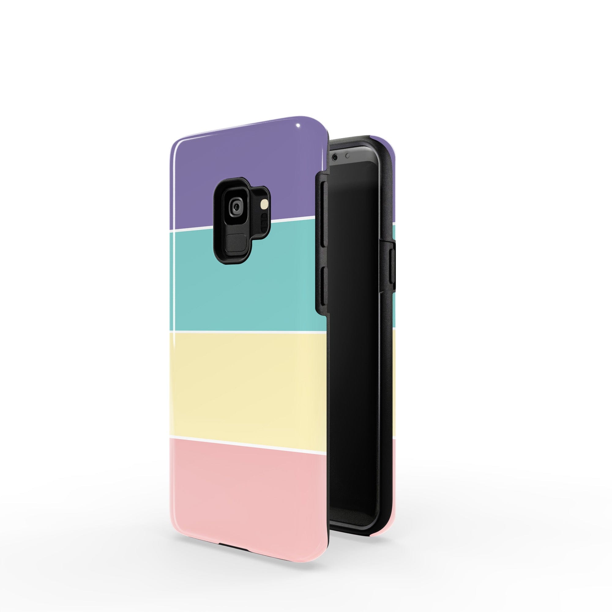 Pastel Stacks | Rectangle Shapes Samsung Case Tough for Galaxy S9 