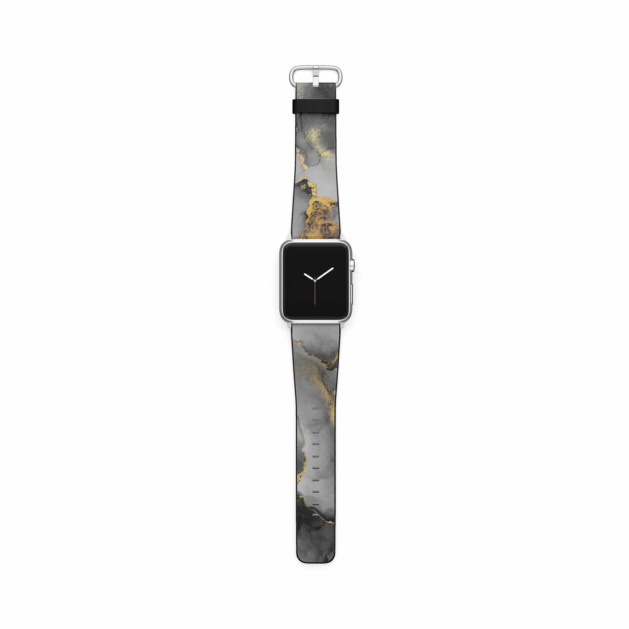 Perfect Gentleman | Marble Apple Watch Band for 38/40/41 mm Watch in Silver