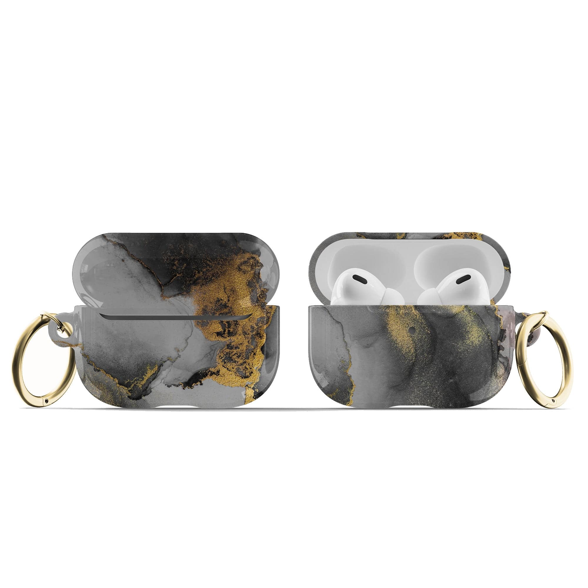 Perfect Gentleman | Marble Apple AirPods Case for AirPods 3 & AirPods Pro 1&2 Gold