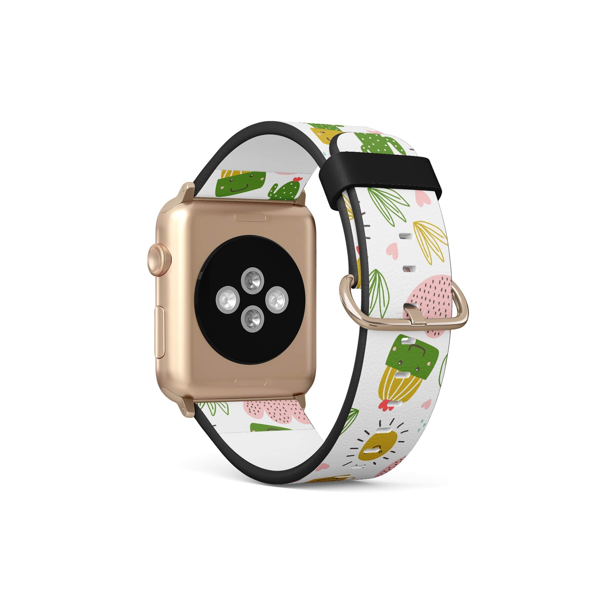 Prickly Sunshine | Cute Cactus Apple Watch Band for 38/40/41 mm Watch in Gold