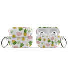 Prickly Sunshine | Cute Cactus Apple AirPods Case for AirPods 3 & AirPods Pro 1&2 Silver