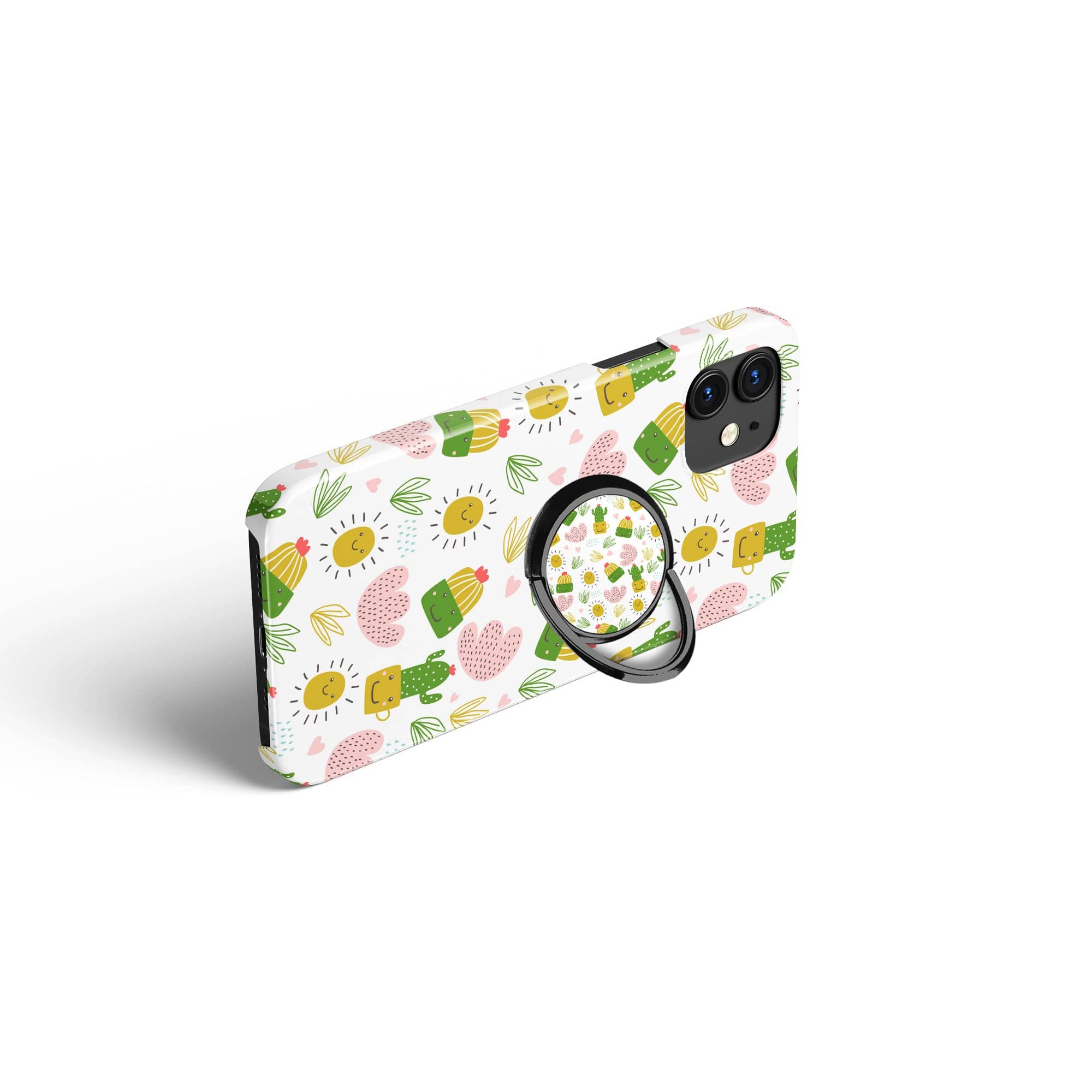 Prickly Sunshine | Cute Cactus Ring Holder in Black