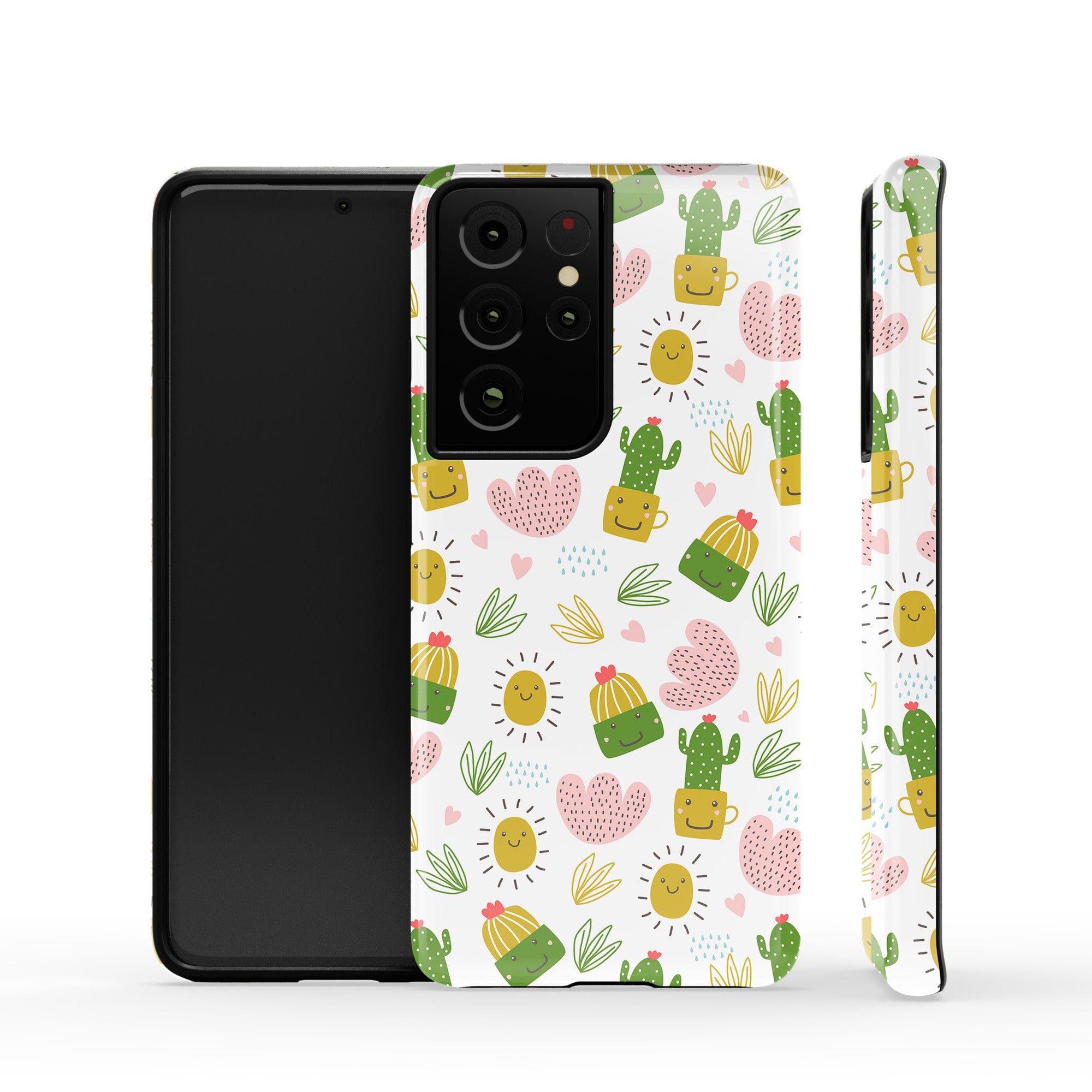 Prickly Sunshine | Cute Cactus Samsung Case Tough for Galaxy S21 Ultra