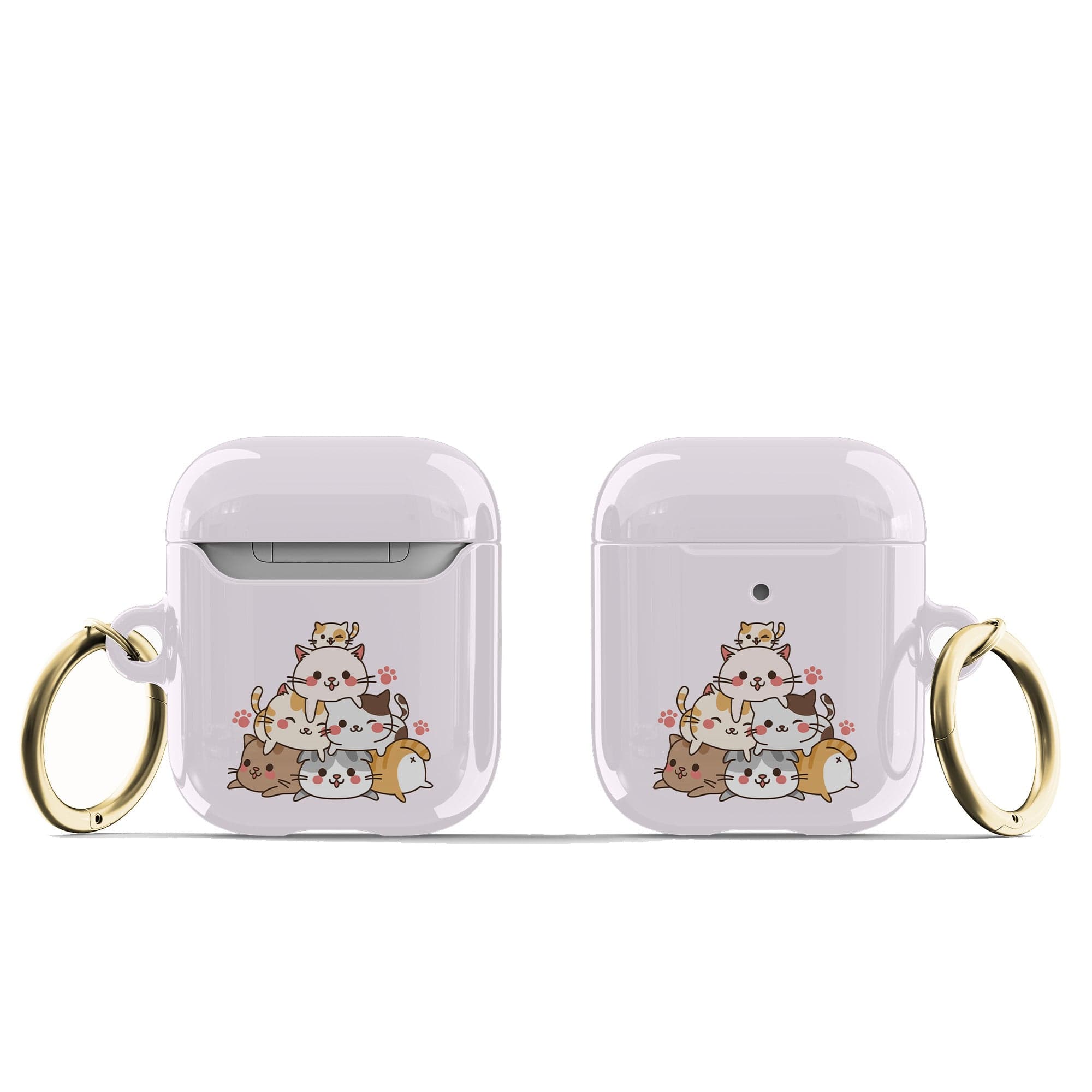 Purrramid | Cat  Apple AirPods Case for AirPods 1&2 Gold