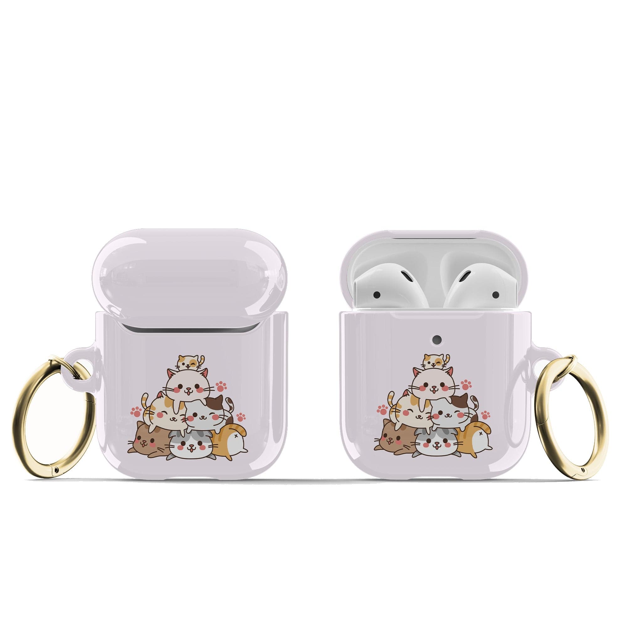 Purrramid | Cat  Apple AirPods Case for AirPods 1&2 Gold