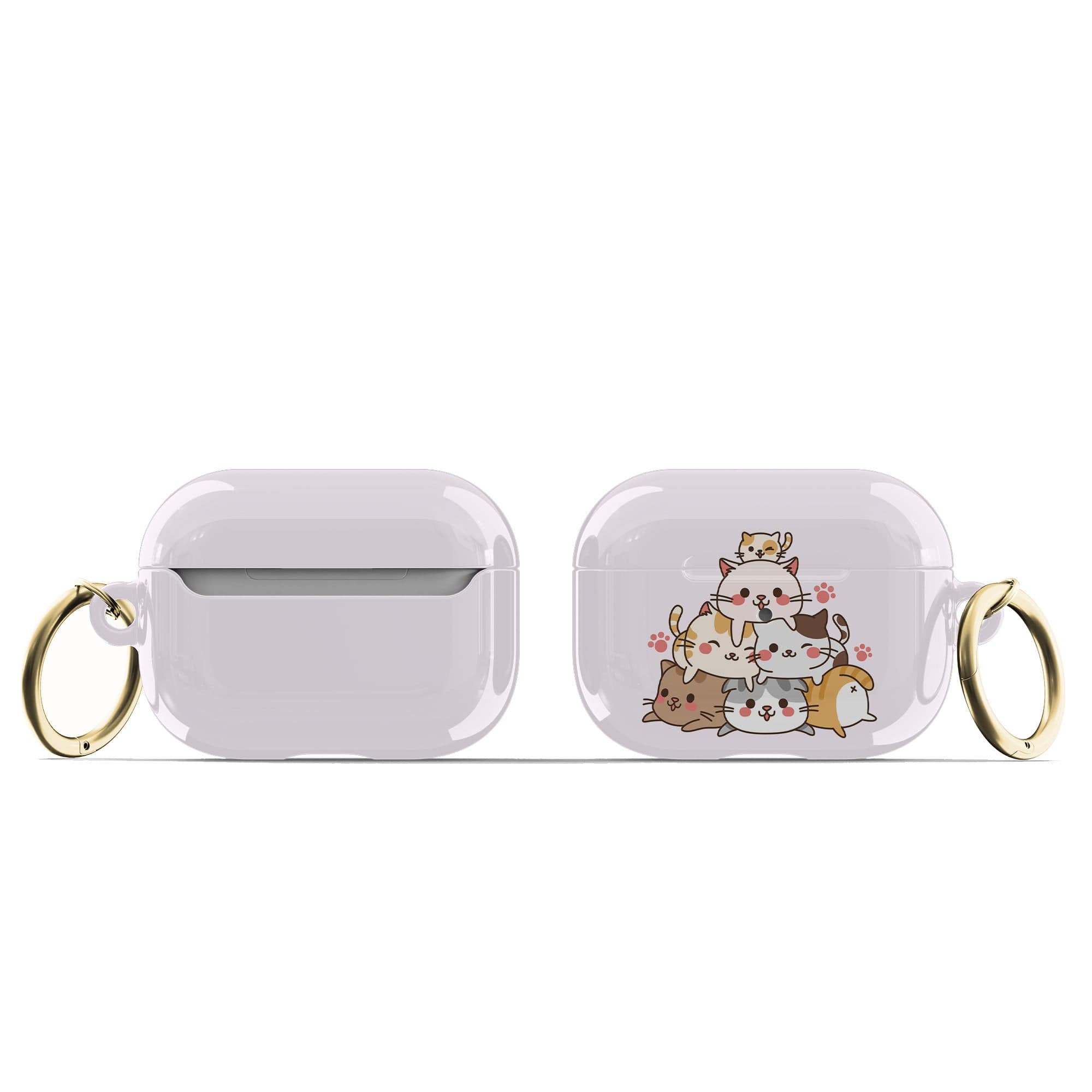 Purrramid | Cat  Apple AirPods Case for AirPods 3 & AirPods Pro 1&2 Gold