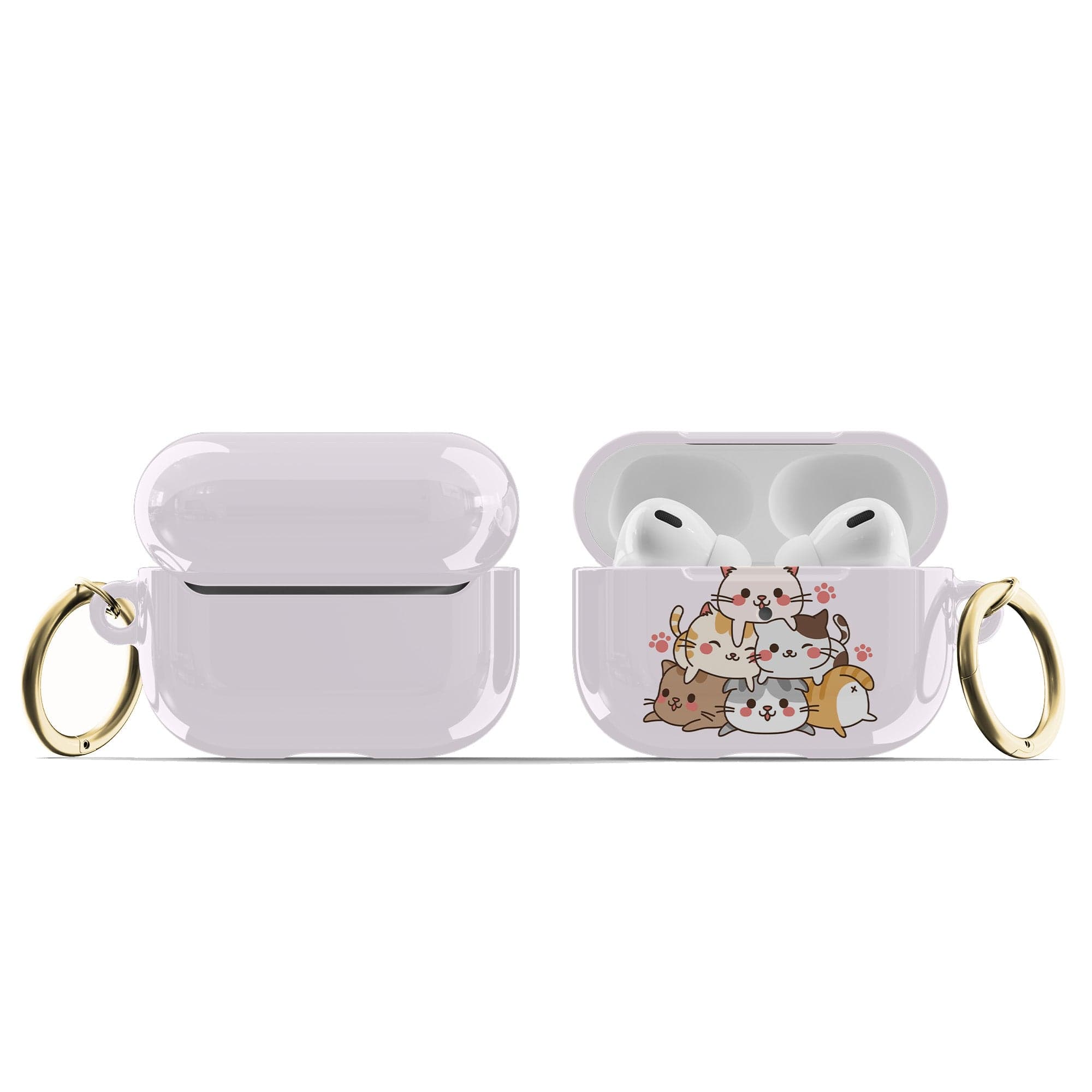 Purrramid | Cat  Apple AirPods Case for AirPods 3 & AirPods Pro 1&2 Gold