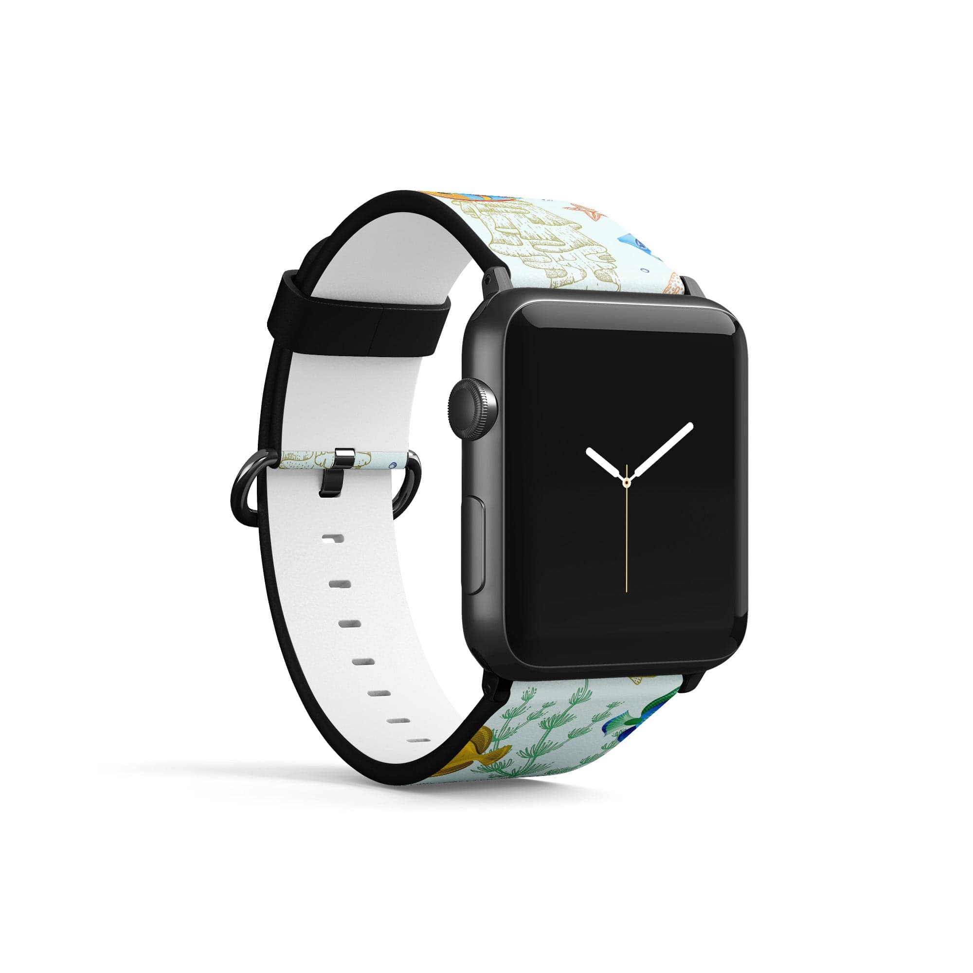 Radiant Reef | Tropical Fish Apple Watch Band for 38/40/41 mm Watch in Black