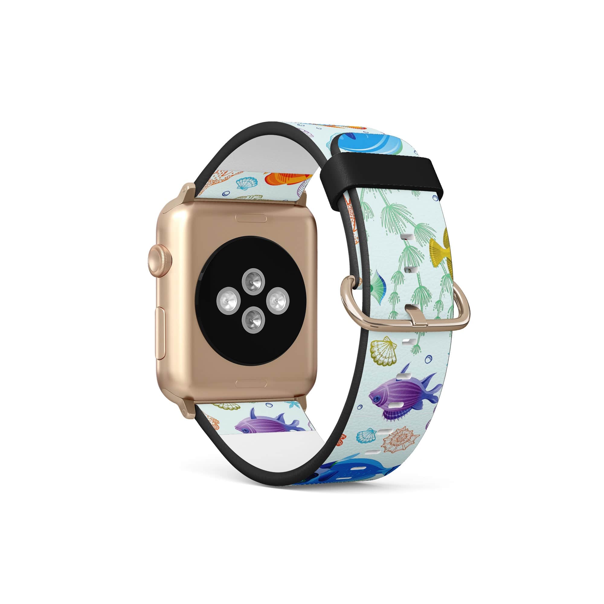 Radiant Reef | Tropical Fish Apple Watch Band for 38/40/41 mm Watch in Gold