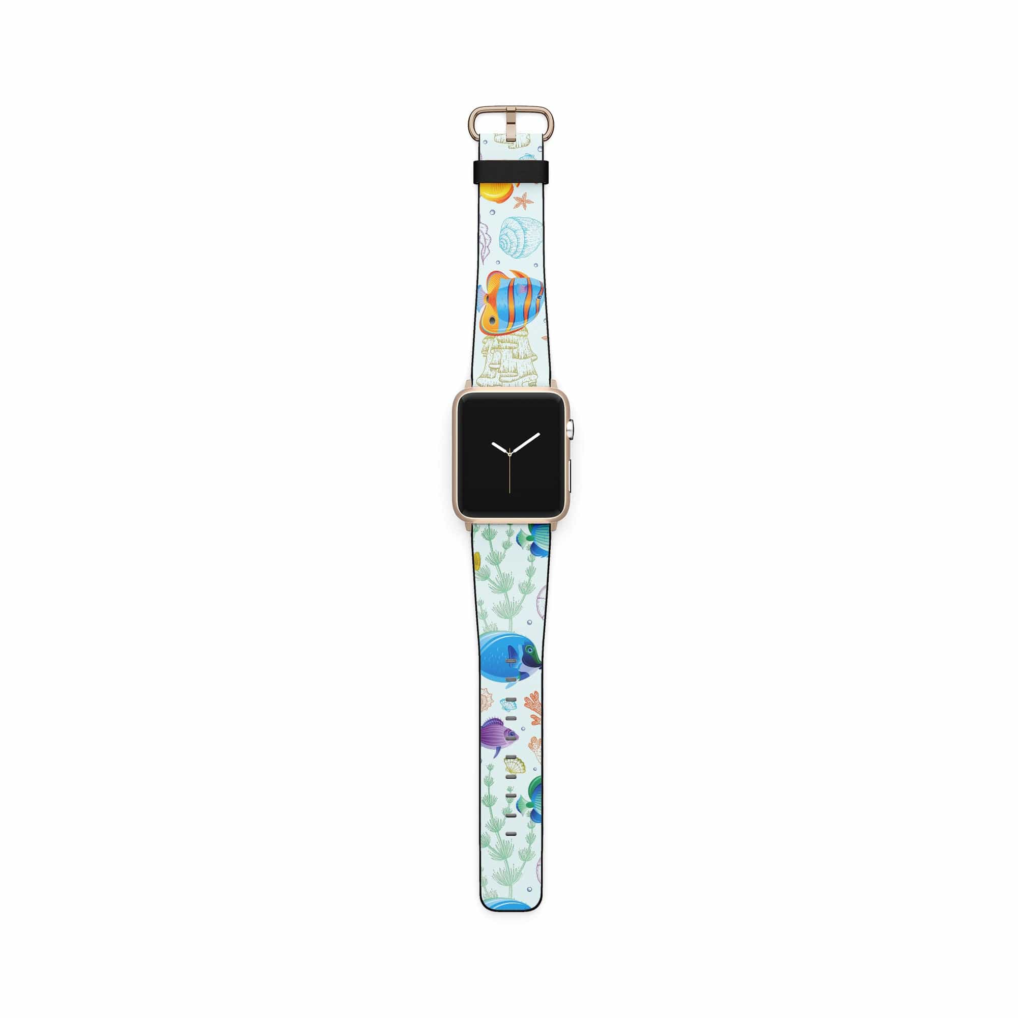 Radiant Reef | Tropical Fish Apple Watch Band for 38/40/41 mm Watch in Gold