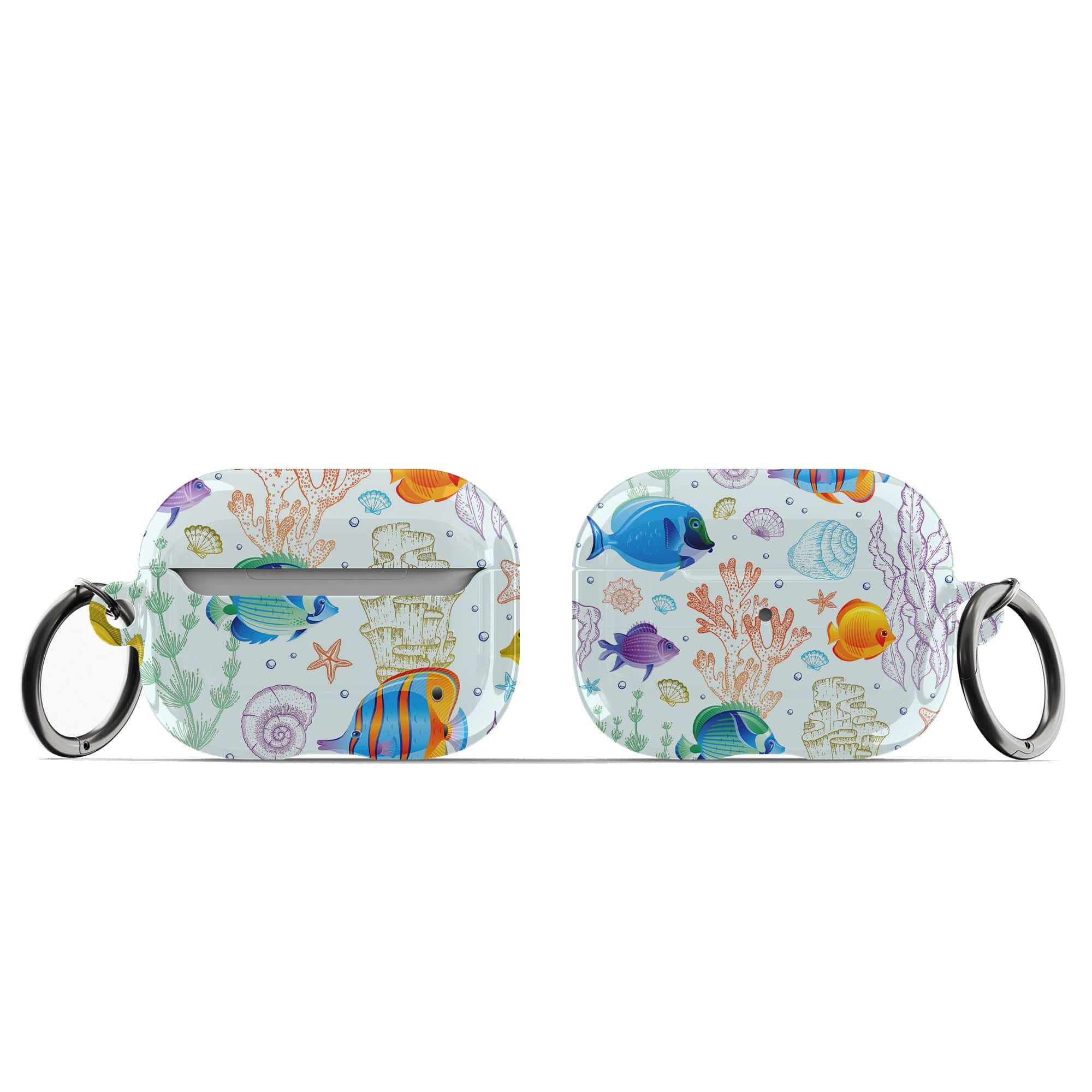 Radiant Reef | Tropical Fish Apple AirPods Case for AirPods 3 & AirPods Pro 1&2 Black