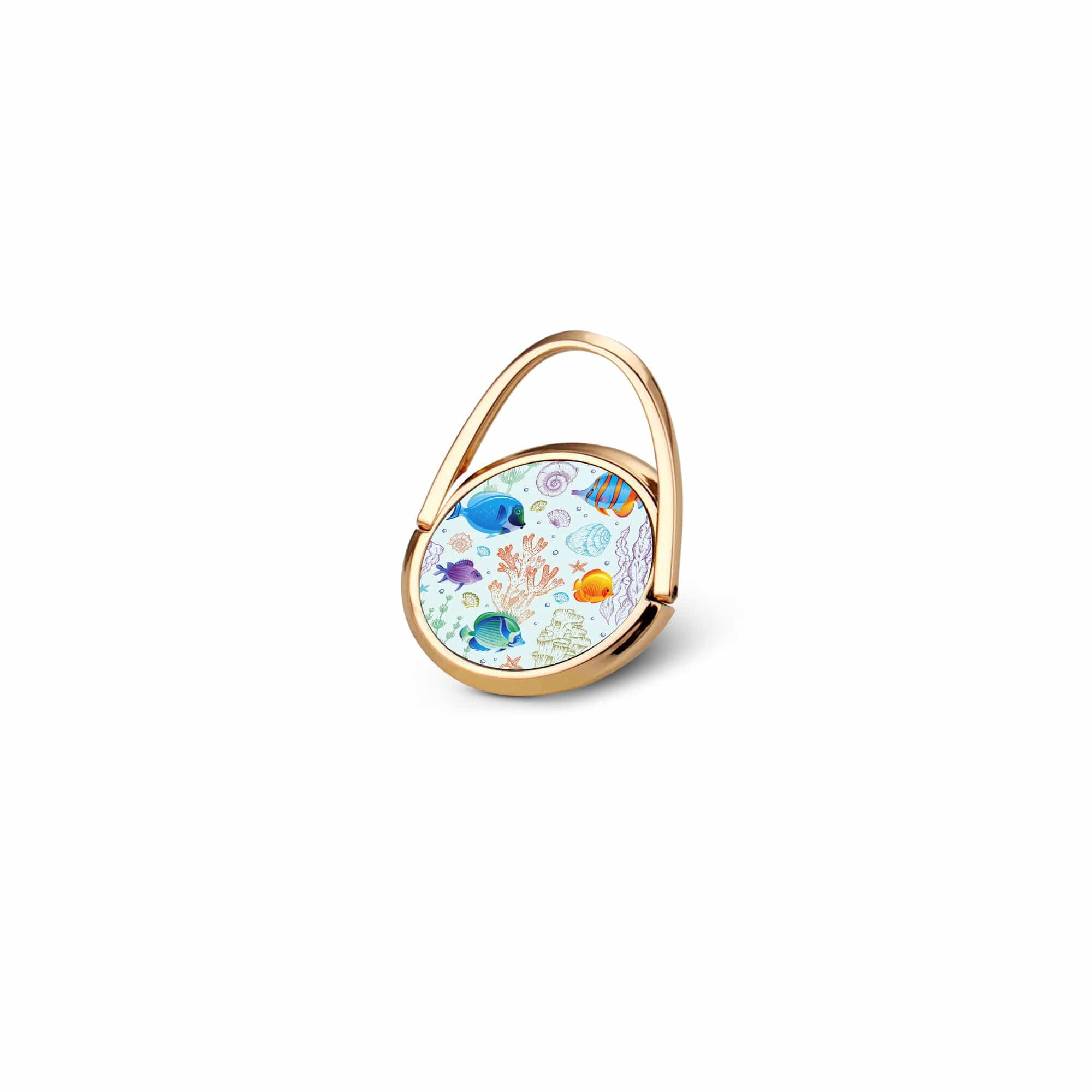 Radiant Reef | Tropical Fish Ring Holder in Gold