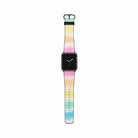 Rainbow Static | Tie Dye Apple Watch Band for 38/40/41 mm Watch in Black