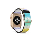 Rainbow Static | Tie Dye Apple Watch Band for 38/40/41 mm Watch in Gold