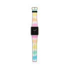 Rainbow Static | Tie Dye Apple Watch Band for 38/40/41 mm Watch in Gold