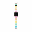 Rainbow Static | Tie Dye Apple Watch Band for 38/40/41 mm Watch in Rose Gold