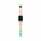 Rainbow Static | Tie Dye Apple Watch Band for 38/40/41 mm Watch in Silver