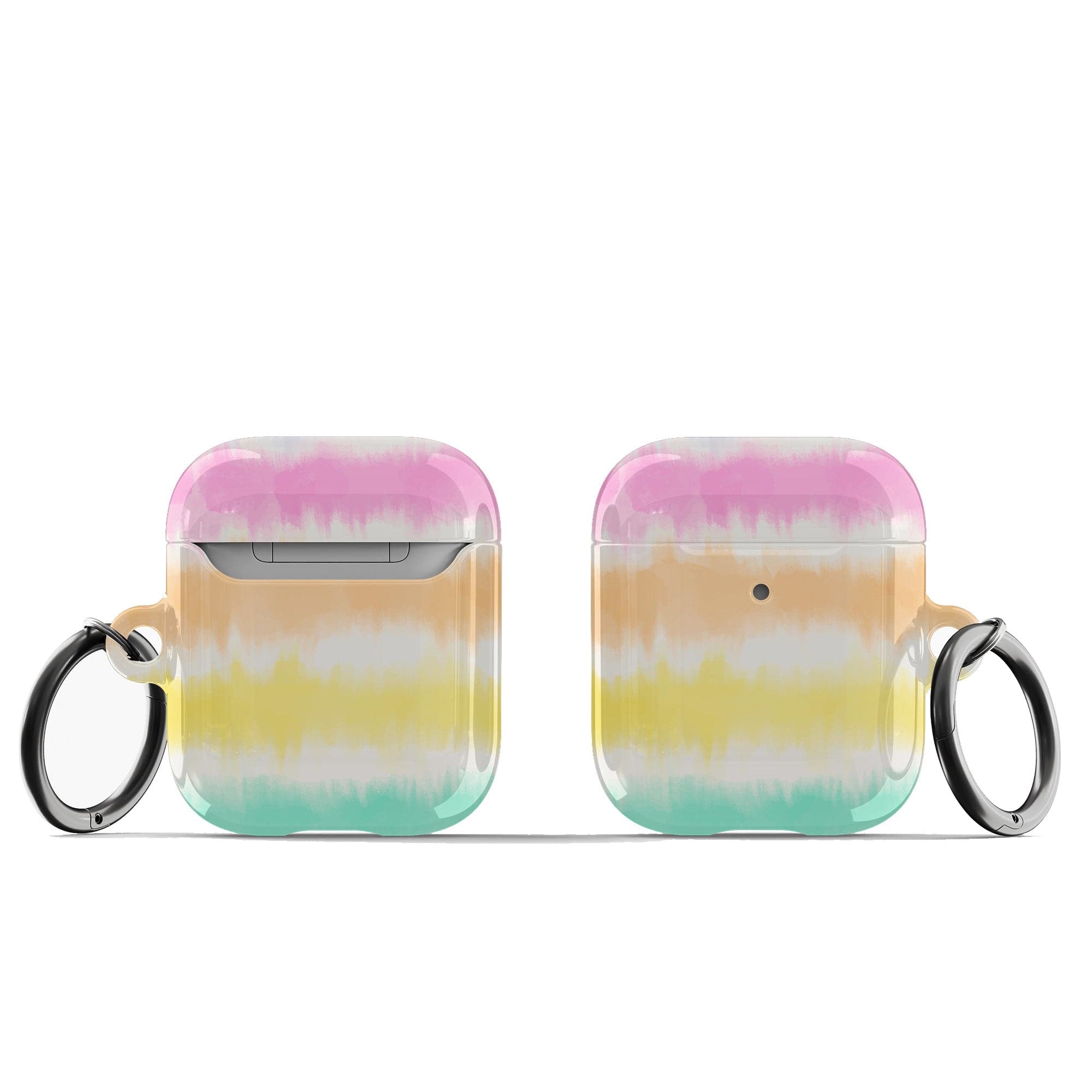 Rainbow Static | Tie Dye Apple AirPods Case for AirPods 1&2 Black