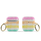 Rainbow Static | Tie Dye Apple AirPods Case for AirPods 1&2 Gold