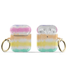 Rainbow Static | Tie Dye Apple AirPods Case for AirPods 1&2 Gold