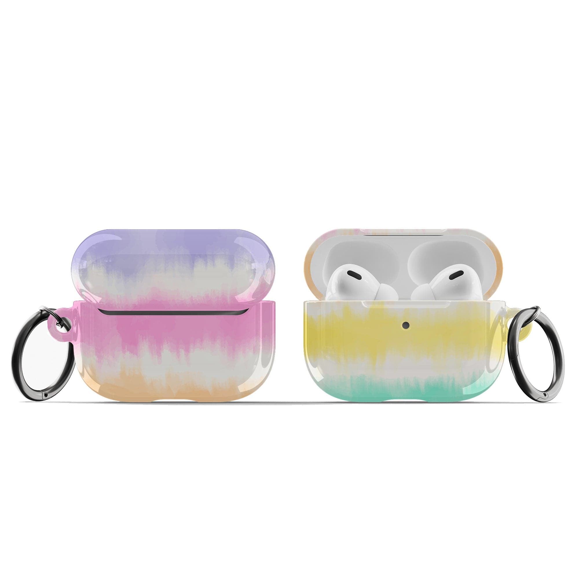 Rainbow Static | Tie Dye Apple AirPods Case for AirPods 3 & AirPods Pro 1&2 Black